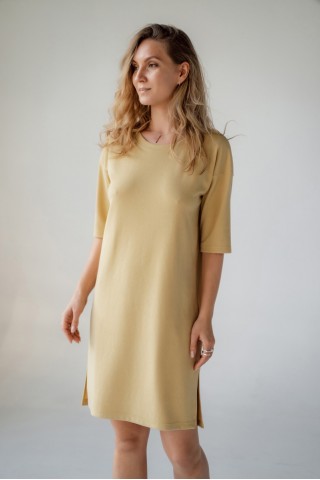 Ny237622-51 платье домашнее Непал желтый